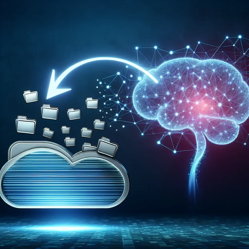 "Screenshot of Google Drive’s new AI feature showcasing automatic folder recommendations, enhancing organization and productivity for users."